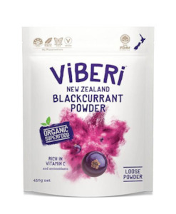 Vegan: Viberi Organic Blackcurrant Powder 450G
