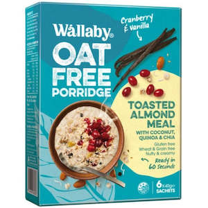 Breakfast: Wallaby Cranberry & Vanilla Porridge -6 x 40g