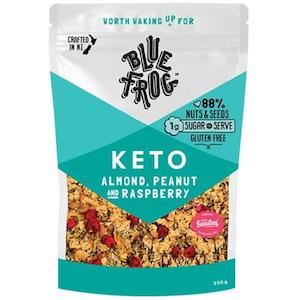 Breakfast: keto Almond, Peanut and Raspberry Cereal 350g
