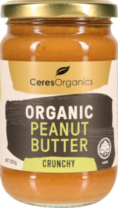 Ceres Organics Crunchy Peanut Butter 300g