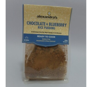 Chocolate & Blueberry Rice Pudding