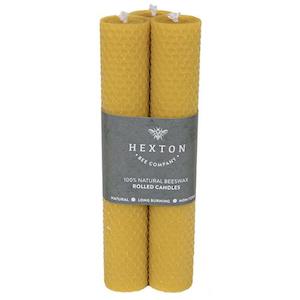 Hexton Rolled Beeswax Taper Candle Set 25 x 210mm