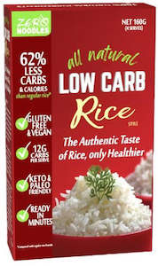Gluten Free: Zero Noodles All Natural Low Carb Rice 160gm
