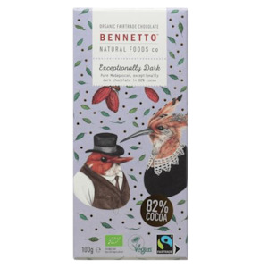Bennetto 82% Super Dark Chocolate 80g