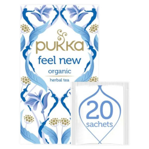 Beverages: Pukka Feel new Tea