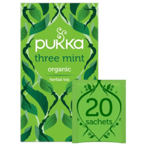 Pukka Three Mint Tea - 20 herbal Tea Sachets