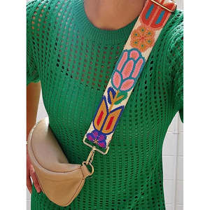 Floral Crochet Bag Strap