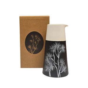 Homewares: Ti Kouka White on Black Jug
