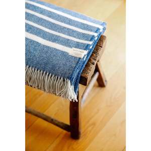 Homewares: Rata Creek Blue Herringbone Throw