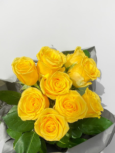 Products: Radiant Yellow Garden Rose - Fei's Blossom