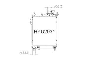 Radiator: Hyundai Getz TB 2002-2012 [Narrow]