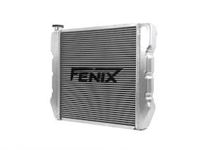 Performance Radiators Intercoolers: Universal Stock Car - Top Outlet Pipe Left / Bottom Outlet Pipe Right [Pressed Tank]