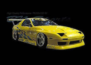 Bn Sports Aero Kits: BN-Sports Type 1 Mazda RX-7 FC3S Front Fender / Guard +30mm
