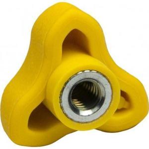 DAGGER TRI WING NUT YELLOW -2PACK