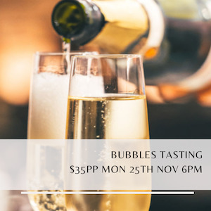 Wine tasting - Bubbles 25th November 2024 6pm