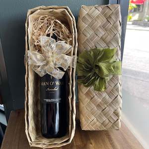 Gift Flax Box Single (fits one bottle) Wine/Gin NOT included