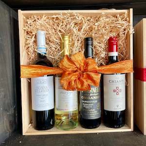 Gift box Quad (fits up to four bottles, wine NOT included)