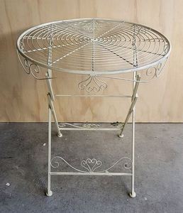 Products: Wrought Iron Table Ivory