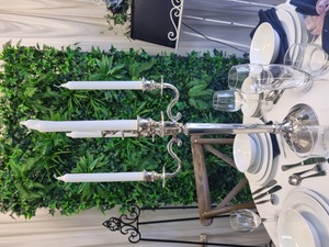 Products: LG Silver Candelabra (5 candle)