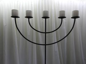 Products: Black Floor Candelabra, 5 Prong