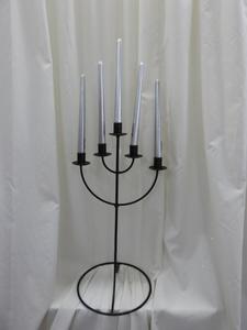 Black Tall 5 Candelabra