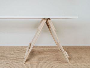Gathering White Washed Trestle Tables 2.3m/1m