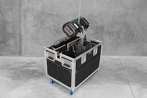 Road Cases: CM 1/2T Hoist in 800 Low Cadillac Case