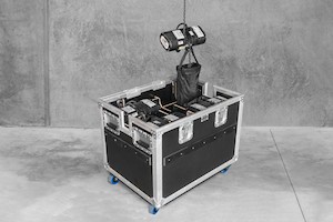 Road Cases: CM 1/4T Hoist in 800 Low Cadillac Case