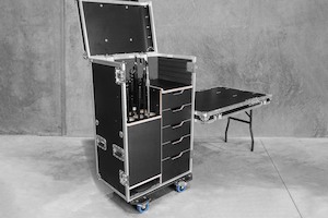 Road Cases: 800 12-UP MIC STANDS WITH DRAWERS