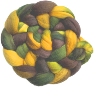 Fine Merino Sliver: Forest Sunrise - Fine Merino Sliver