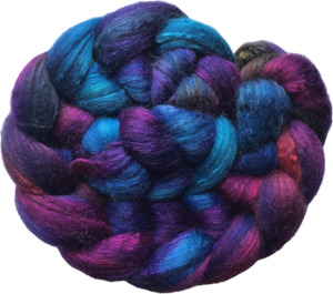 Sapphires and Rubies - Fine Merino and Silk Sliver