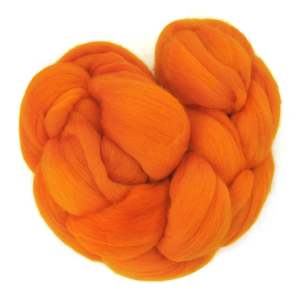 Autumn Orange - Fine Merino Sliver