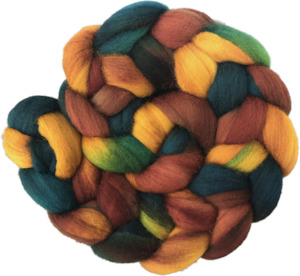 Autumn: Dark Autumn - Fine Merino Sliver