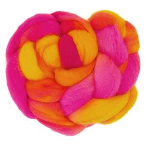 Pink Frangipani: Fine Merino Sliver - Pink Frangipani