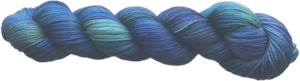 Peacock: Blue Peacock - Silk-Merino 15-85 4 ply