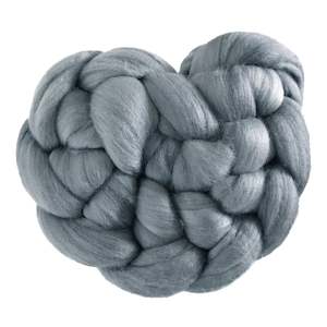 Fine Merino Sliver - Pewter