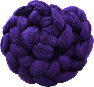 Amethyst: Amethyst - Merino and Silk Sliver