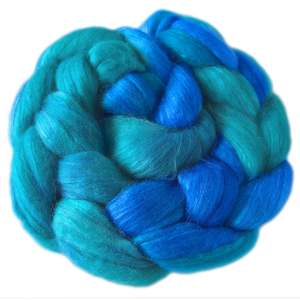 Tropical Waters - Merino and Silk Sliver