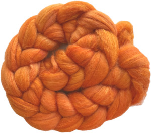 Oranges - Merino and Silk Sliver