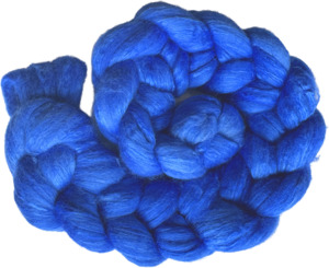 Sapphire - Fine Merino and Silk Sliver