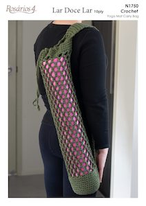 Crochet Pattern Fibrespace: N750 Crochet Yoga Mat Bag Pattern Fast Shipping