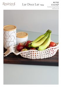 N1752 Crochet Fruit Storage Pattern Fast Shipping