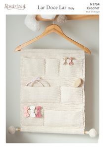 Crochet Pattern Fibrespace: N1754 Crochet Wall Storage Pattern Fast Shipping