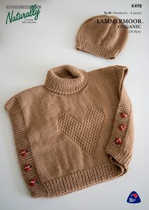 Accessories Fibrespace: Naturally DK Poncho Knitting Pattern