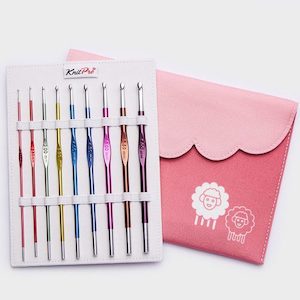 KnitPro Zing New Sets Single Ended Crochet Hooks Fibrespace