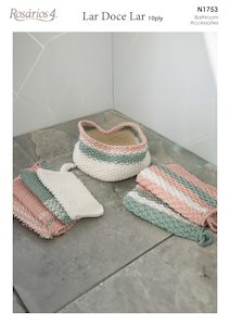 For The Home Fibrespace: N1753 Bathroom Accessories Pattern Fast Shipping