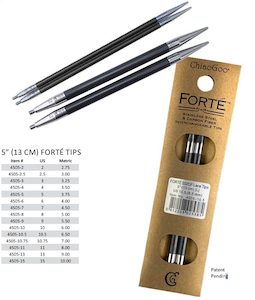 ChiaoGoo Product Range Fibrespace: ChiaoGoo Forté 2.0 Tips Fibrespace