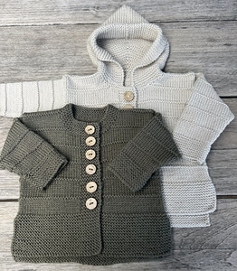 All Childrens DK/8Ply: Ashley Cardigan & Hoodie Fast shipping