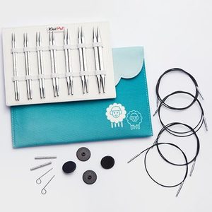Circular Interchangeables Fibrespace: KnitPro Nova Cubics Deluxe Interchangeable Needle Set Fibrespace