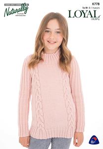 All Childrens DK/8Ply: Naturally K778 Childrens Jersey Knitting Pattern